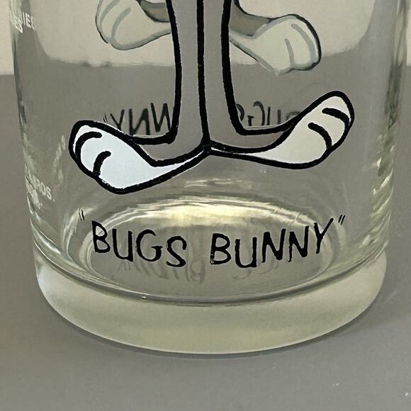 1973 Pepsi Collector Glasses Series Looney Tunes Bugs Bunny & Elmer Fudd #9 - Picture 6 of 8
